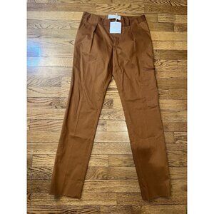 Svilu Womens Stretch Cotton/Tencel Caramel Canvas Pant Size 4 MSRP $365